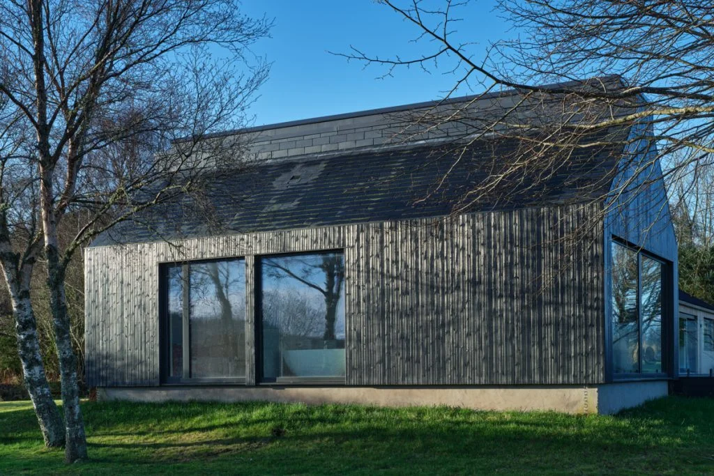 Thermopine coated black on a domestic home project