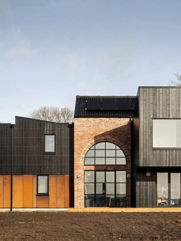 Thermopine® Cladding (150 x 25mm) boards factory coated in RAL9005 | Fife Architects | GH Cook & Son Ltd