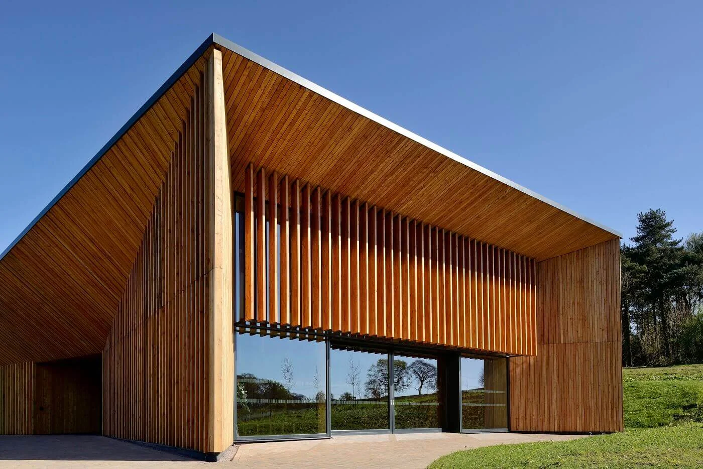 Scotlarch® board on board cladding - Emma Wood Burial Park, Merseyside | Feilden Clegg Bradley Studios