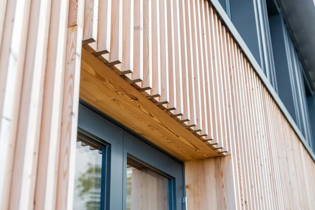 SILA Select® Cladding square dressed to 66mm x 27mm (backboards) and 58mm x 27mm (fins) | Zone Architects