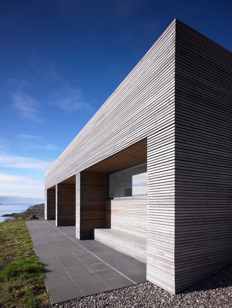 SILA Select® Cladding in profile RW006 - private house at Tigh Port na Long, Skye | Dualchas Architects