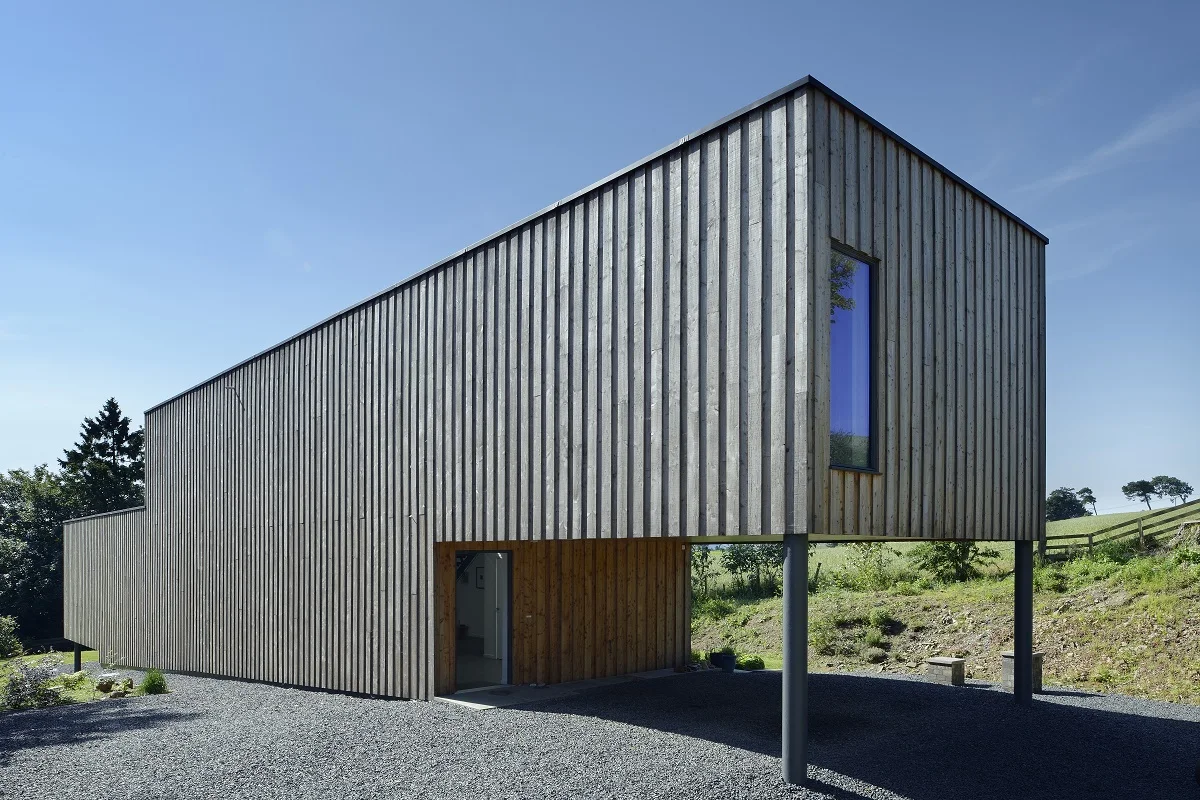 Scotlarch® board-on-board cladding on Little Lindisfarne project