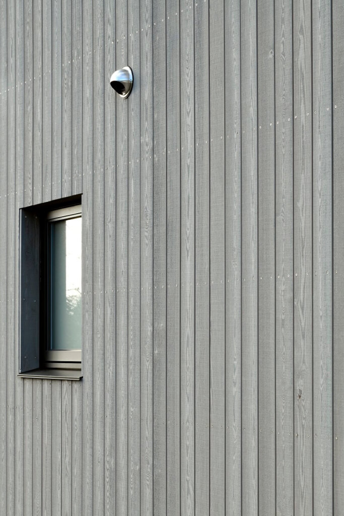 SILA Select® Siberian Larch RW014 Factory Coated with SiOO:X Mid Grey | Fiddes Architects | Nigel Rigden Photography