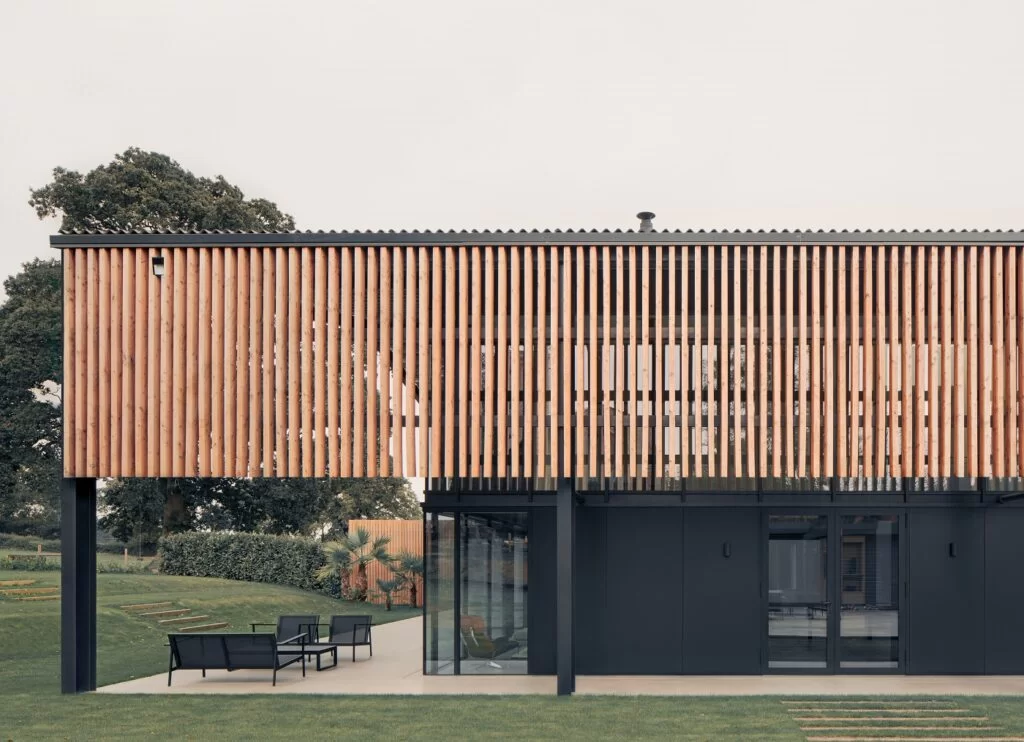 Scotlarch® Cladding PAR to 142 x 67mm and SILA Select® Siberian Larch in profile RW119 by 31/44 Architects