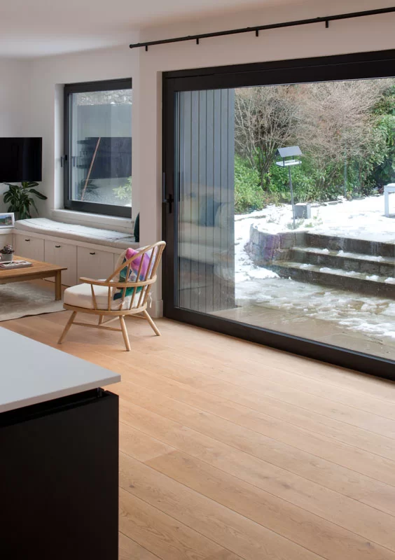 Russwood European Oak Flooring in Pearl used in a project designed by Staran Architects.
