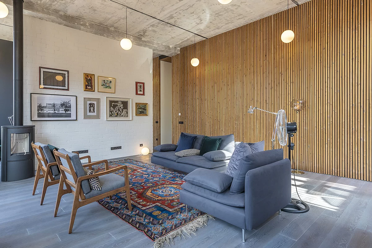 Lunawood Collection cladding used internally in a serene home project.