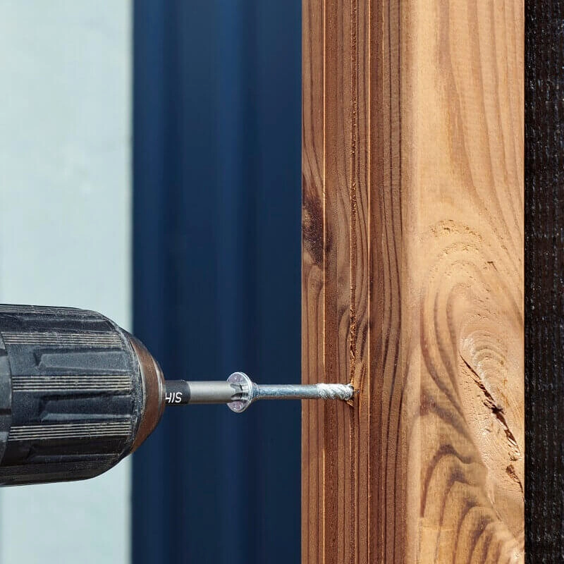 Russwood Thermopine® Battening System being installed