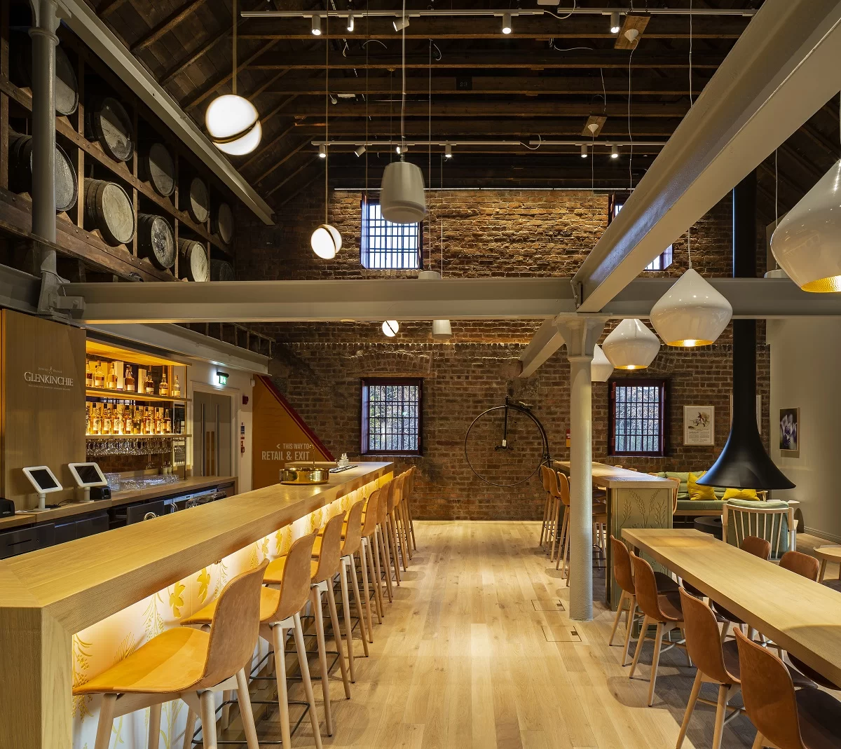 Russwood European Oak Flooring in Silk in the Glenkinchie Distillery project designed by Michael Laird Architects.
