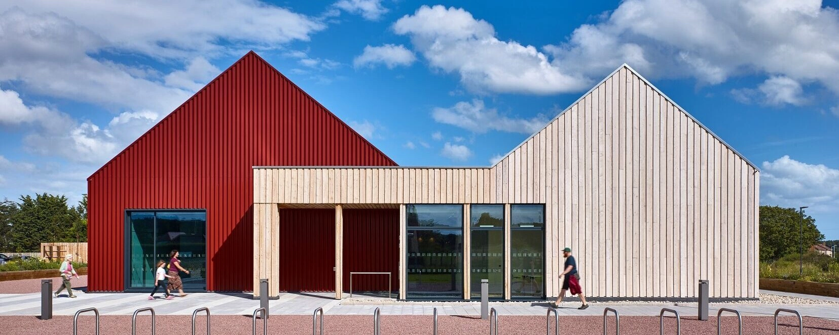 Larick Centre Tayport Community hub featuring Scotlarch cladding coated in SiOO:X Original