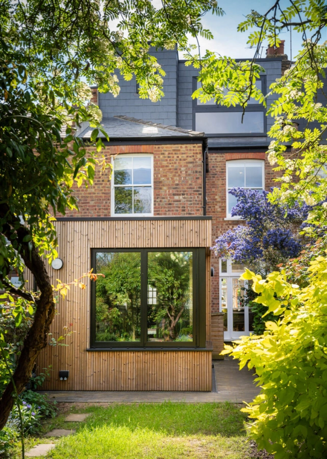 Lunawood Collection in Luna Triple on home extension in London
