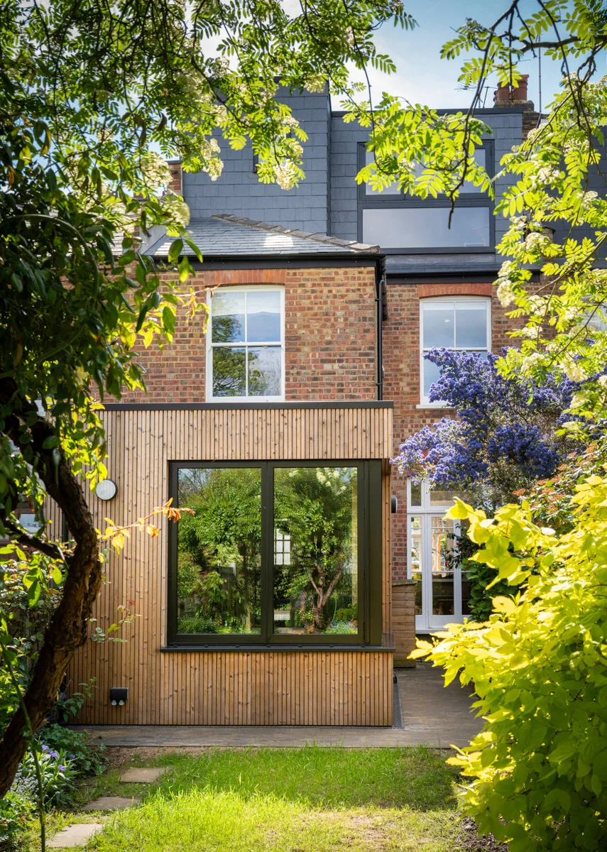 Lunawood Collection in Luna Triple on home extension in London