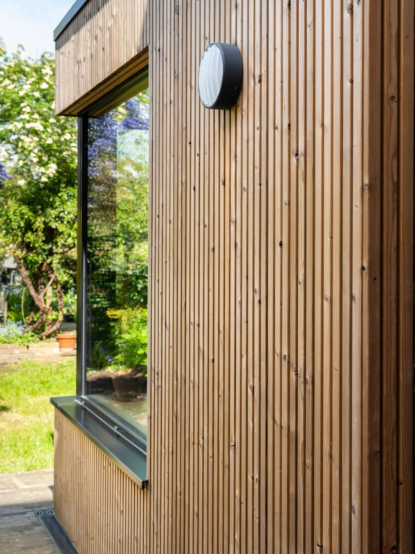 Lunawood Collection in Luna Triple on home extension in London