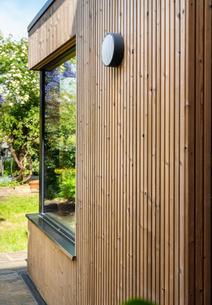 Lunawood Collection in Luna Triple on home extension in London