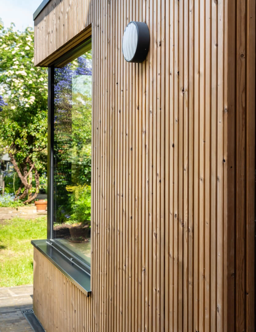 Lunawood Collection in Luna Triple on home extension in London