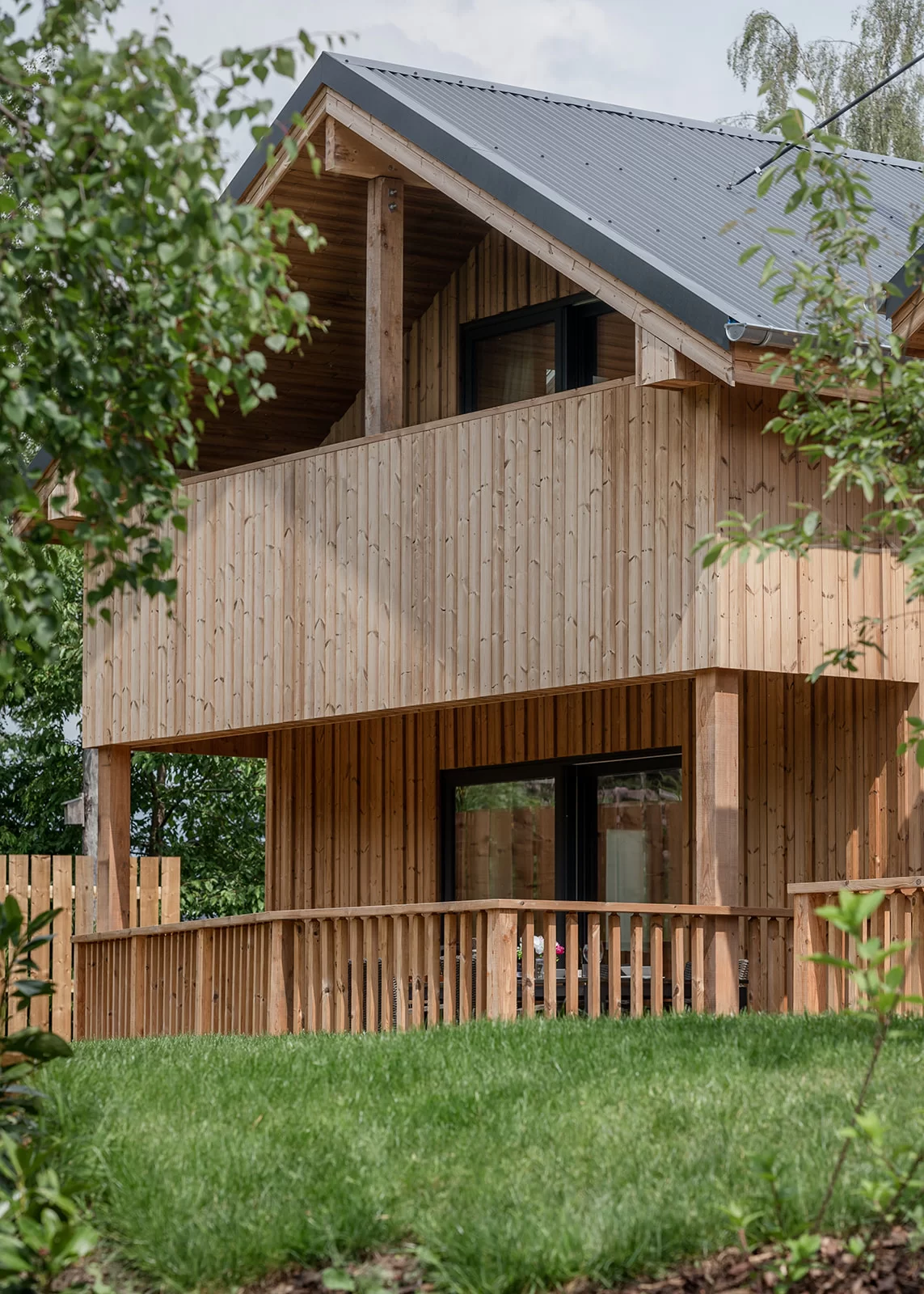 Luna Panel System from Russwood's Lunawood Collection on Pine Bank Chalets, Aviemore