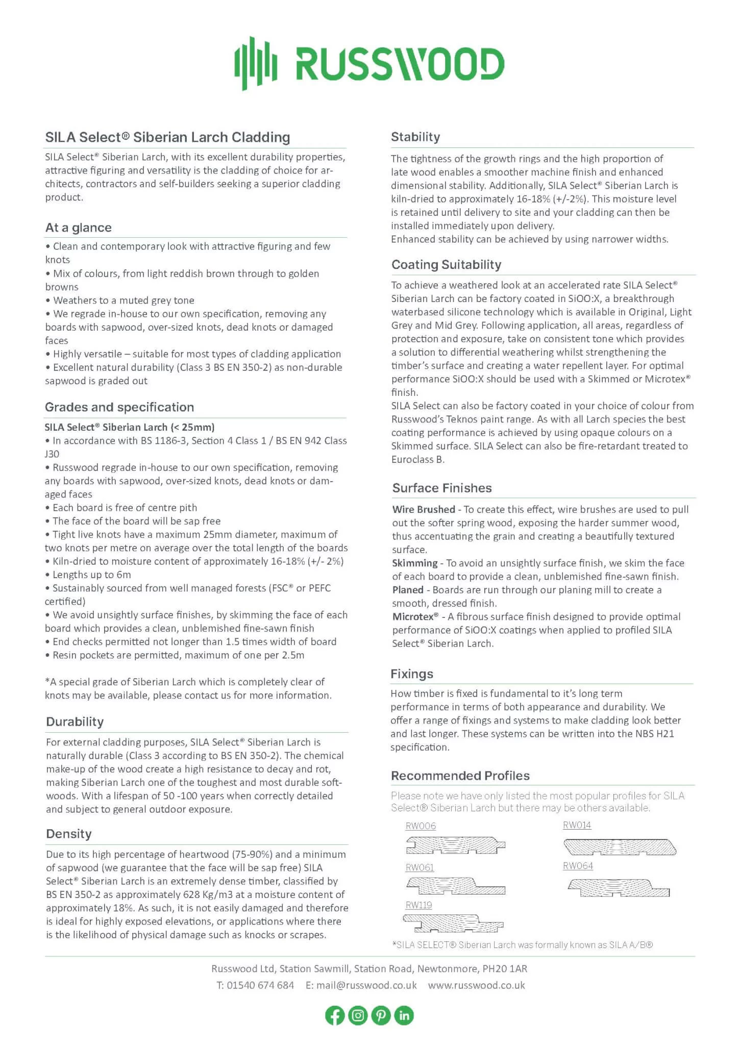 SILA Select&reg; Factsheet