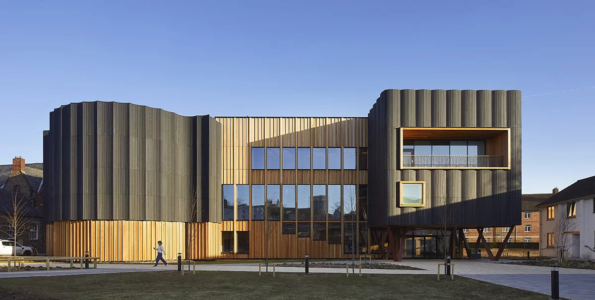 SILA Select® Siberian Larch coated with Burnblock® Fire Retardant | Randell Design Group | Hufton + Crow Photography