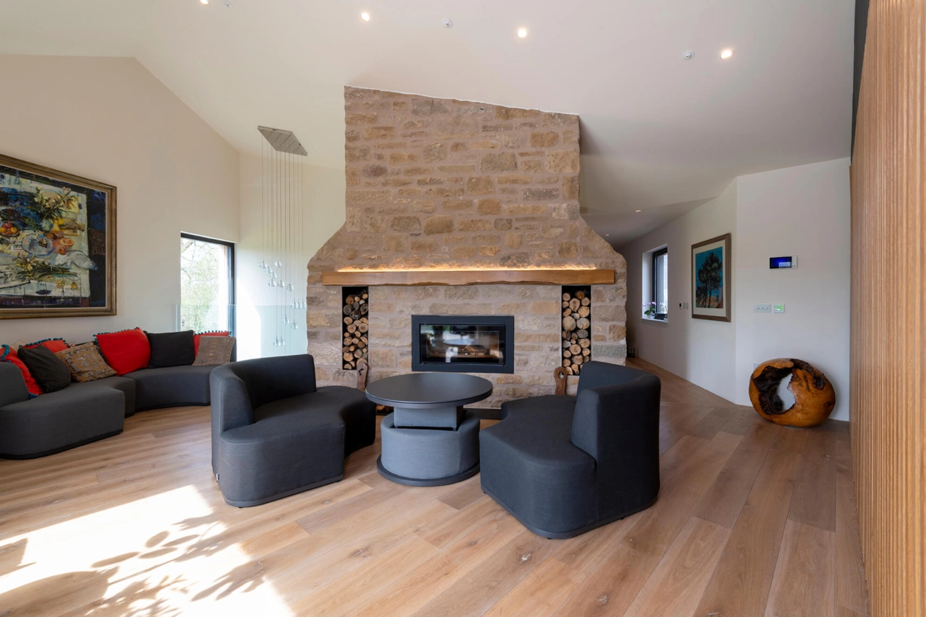 Russwood European Oak Flooring in Dune in the Preston Mains project.
