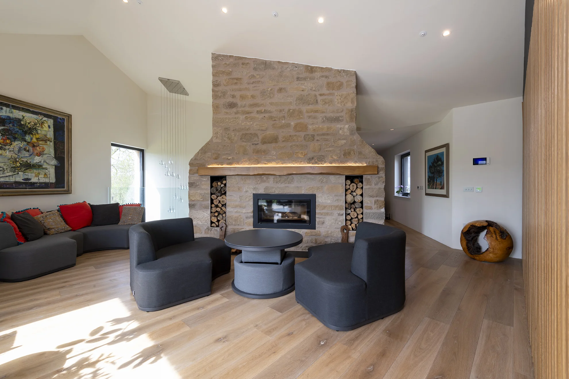 Russwood European Oak Flooring in Dune in the Preston Mains project.