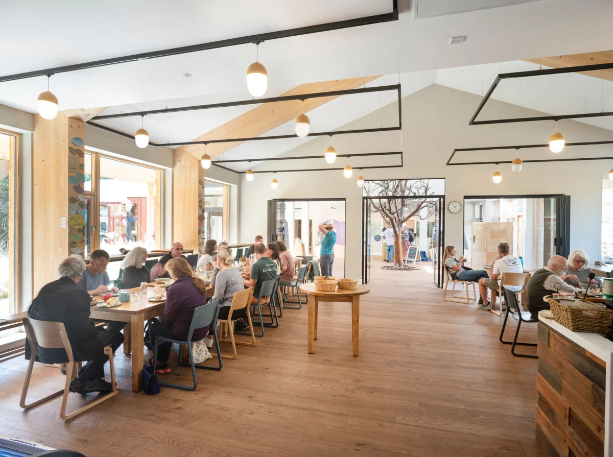 Russwood European Oak Flooring in Antique in the Dundreggan Rewilding Centre in Inverness.