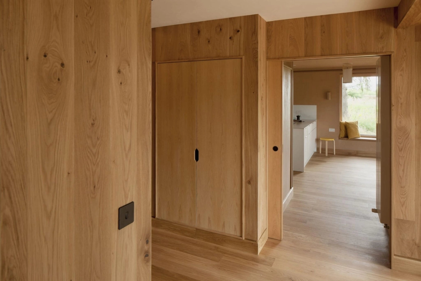 Russwood European Oak Flooring in Sand in The Seed Project by Kirsty Maguire Architects.