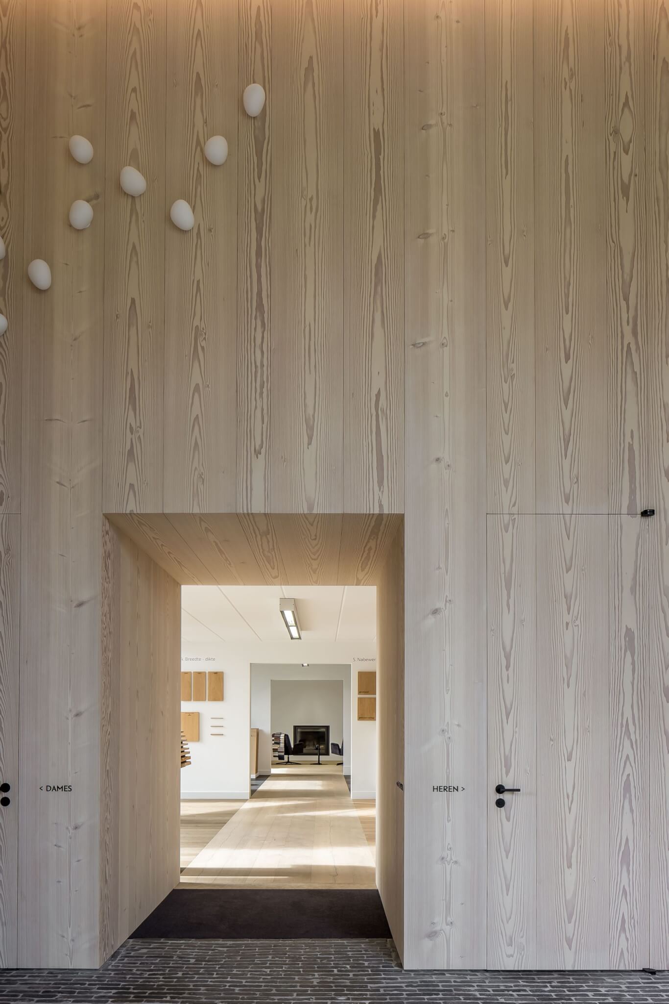 Russwood Douglas Fir Flooring used as Wall Cladding in a modern home.