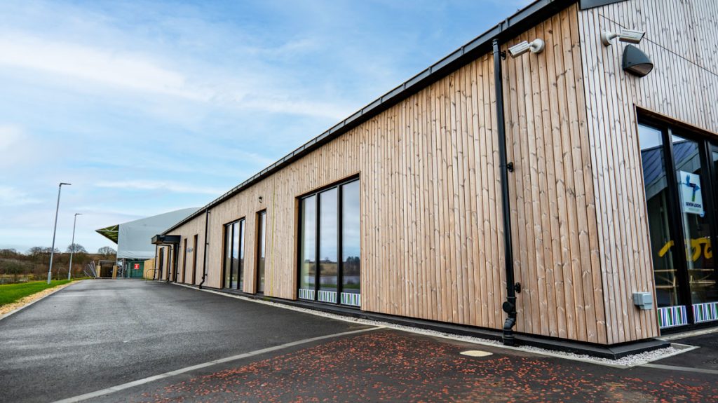 Thermopine® RW119 Cladding Fire Treated with BurnBlock® by Holmes Miller which reaches fire performance requirements.