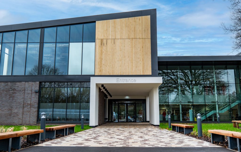 Accoya RW119 Cladding Fire Treated with BurnBlock® by Darnton B3 Architecture. Meets fire performance requirements.