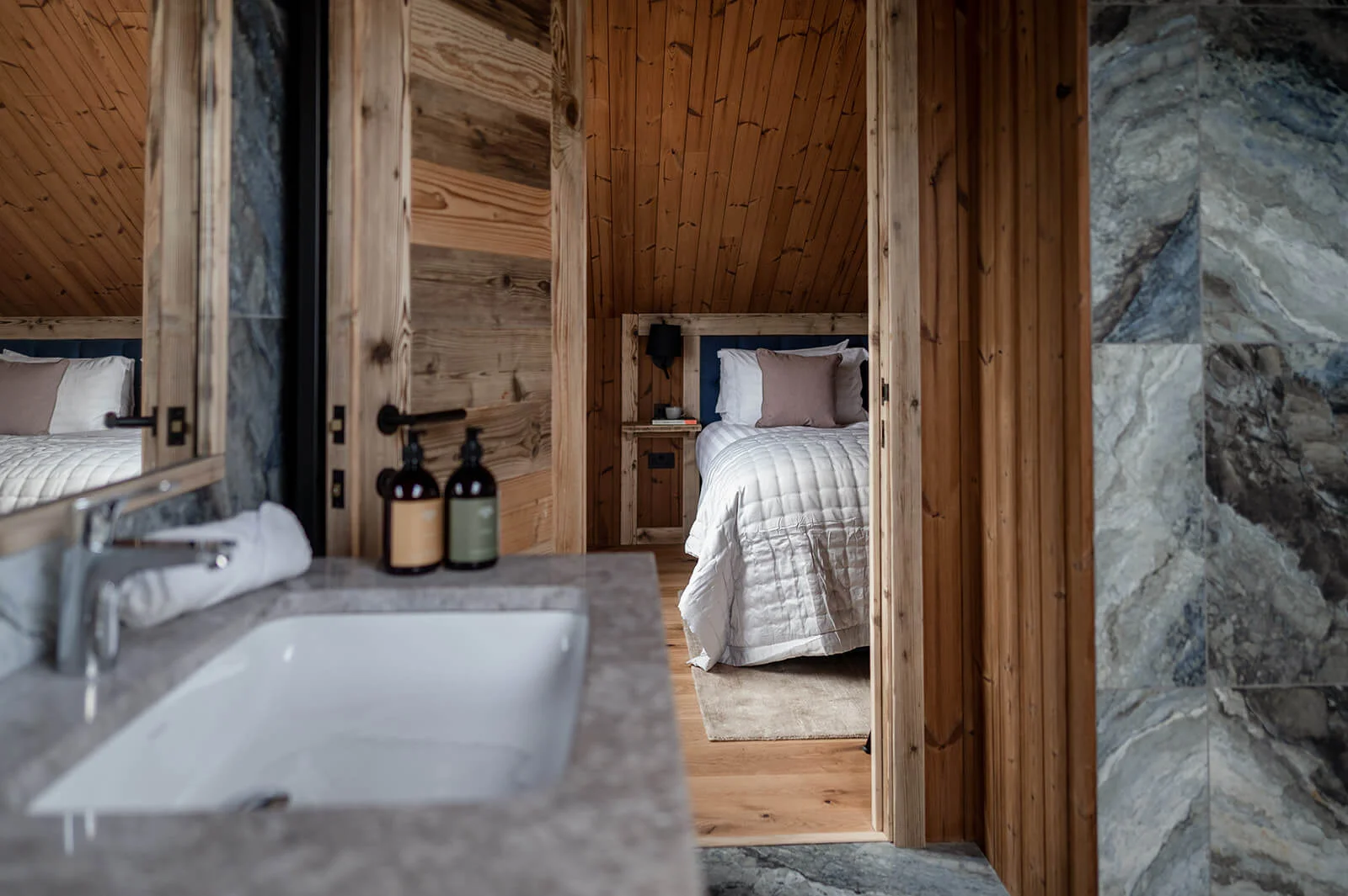 Russwood European Oak Flooring in Honey, used in Pine Bank Chalets in Aviemore.