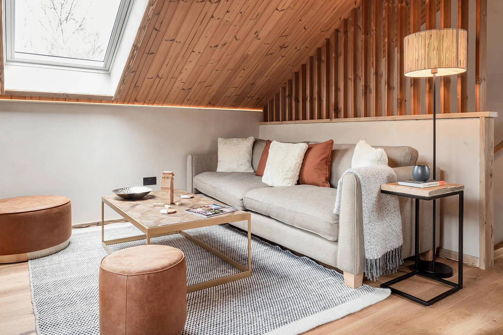 Russwood European Oak Flooring in Honey, used in Pine Bank Chalets in Aviemore.