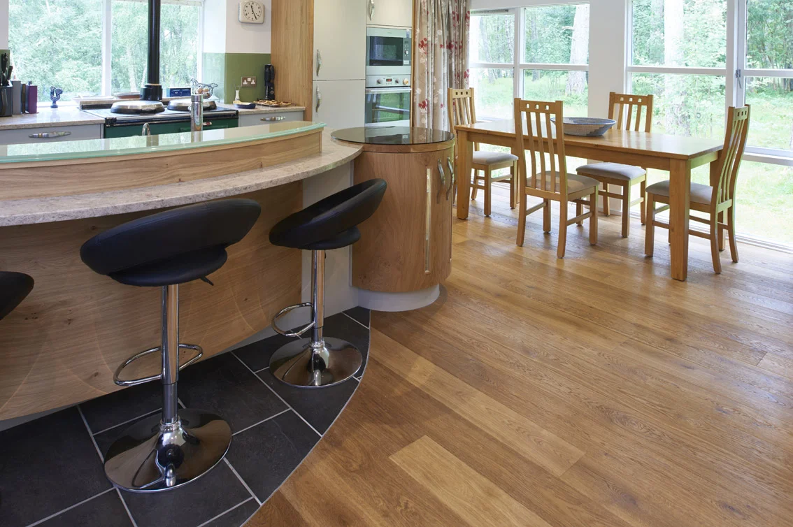 Russwood European Oak Flooring in Caramel in the Dall Mill project.