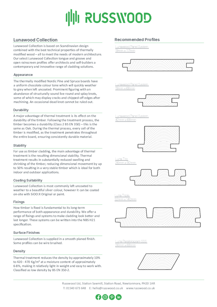 Lunawood Factsheet