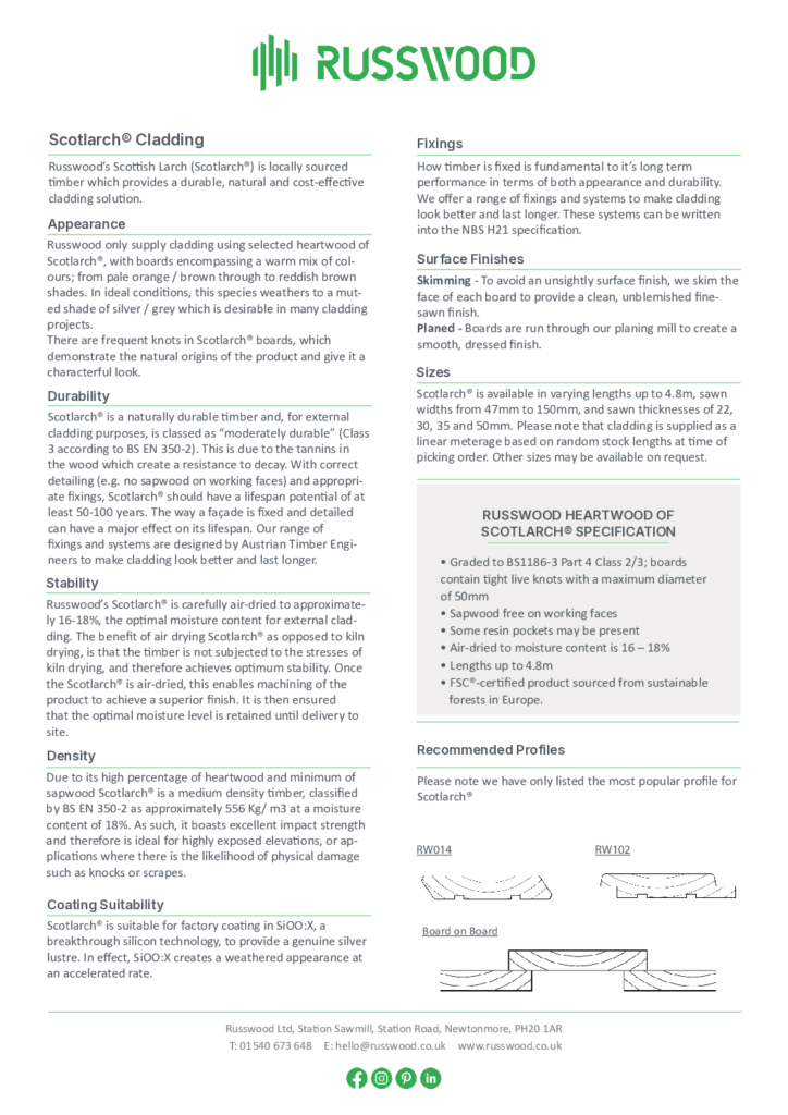 Scotlarch® Factsheet