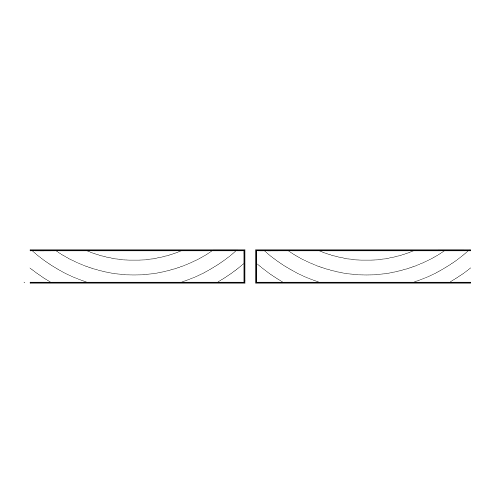 Square edge as vertical open rainscreen