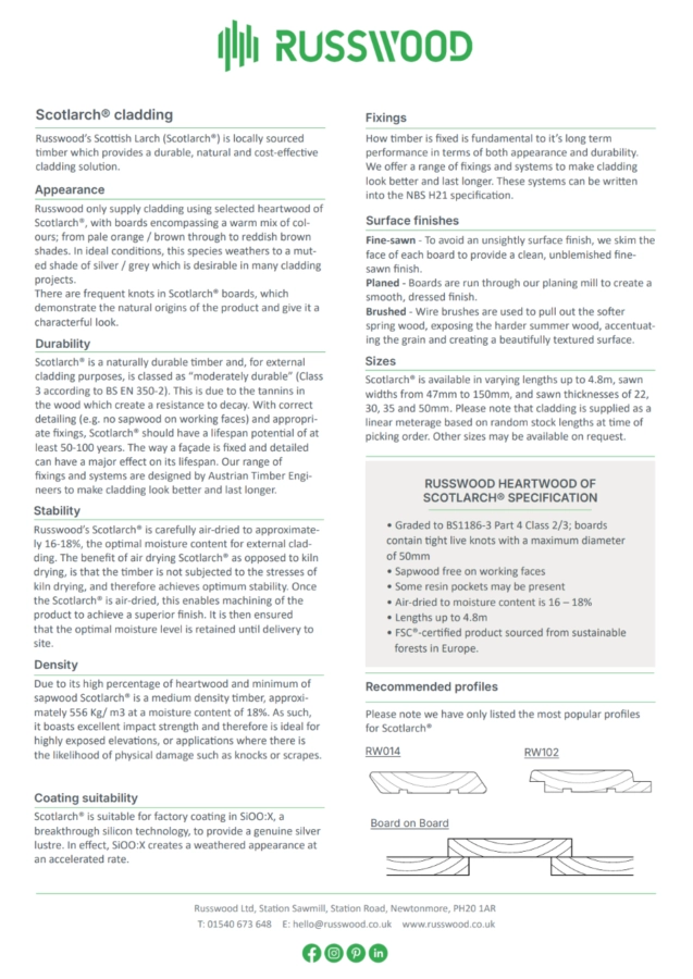 Scotlarch® Factsheet