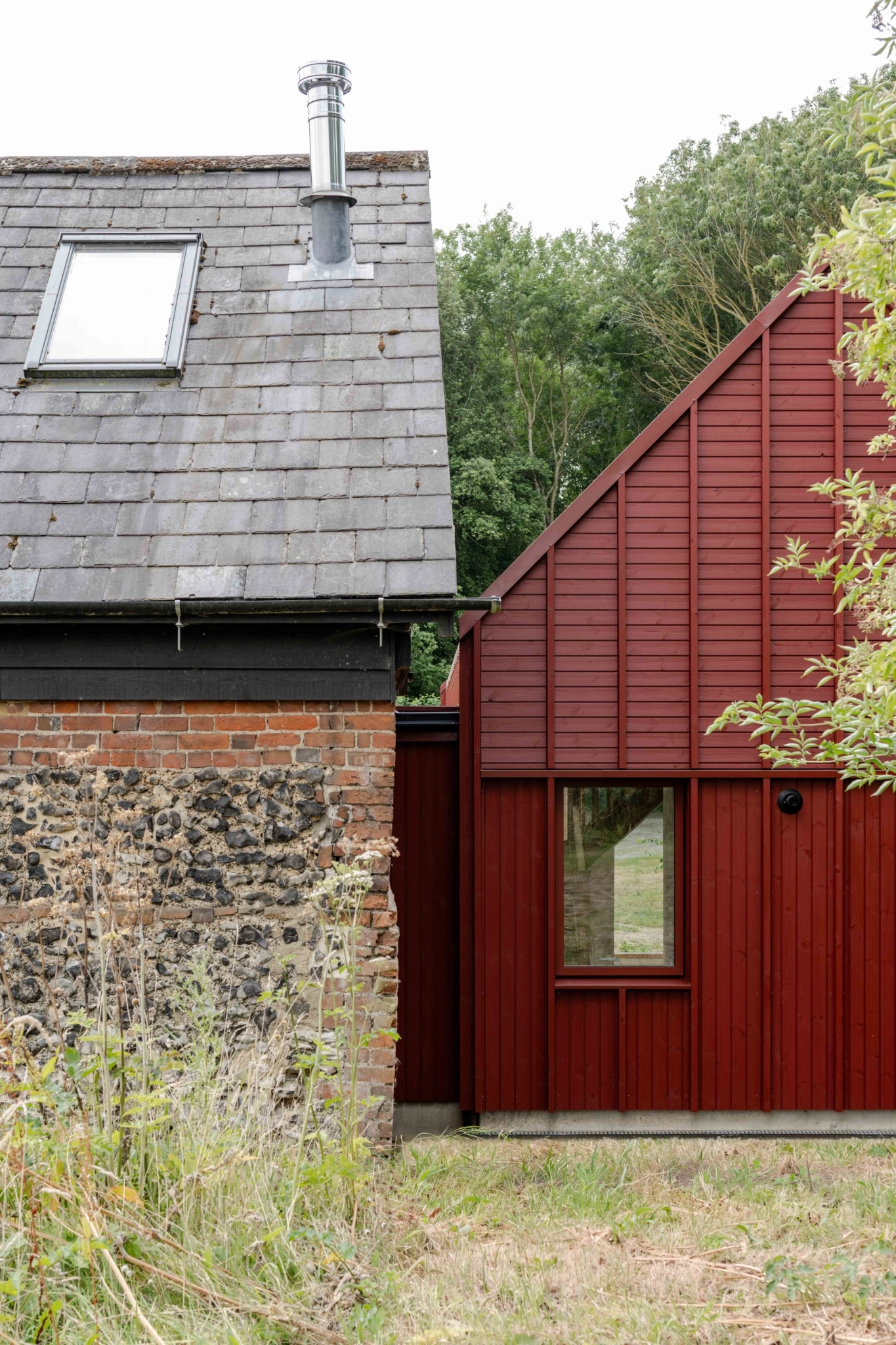 dark red cladding