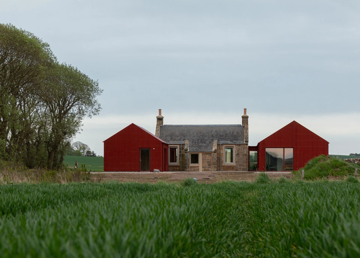 Is red timber cladding having a moment?