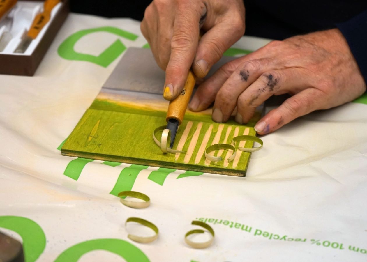 Japanese woodblock printing at Material Source Glasgow